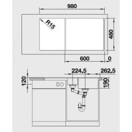 Мойка BLANCO 522207 BLANCO LEGRA 6 S антрацит
