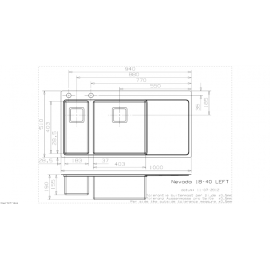 Кухонная мойка REGINOX nevada 18x40 lux okg left(c/box)