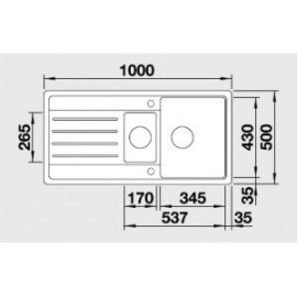 Мойка BLANCO 522207 BLANCO LEGRA 6 S антрацит