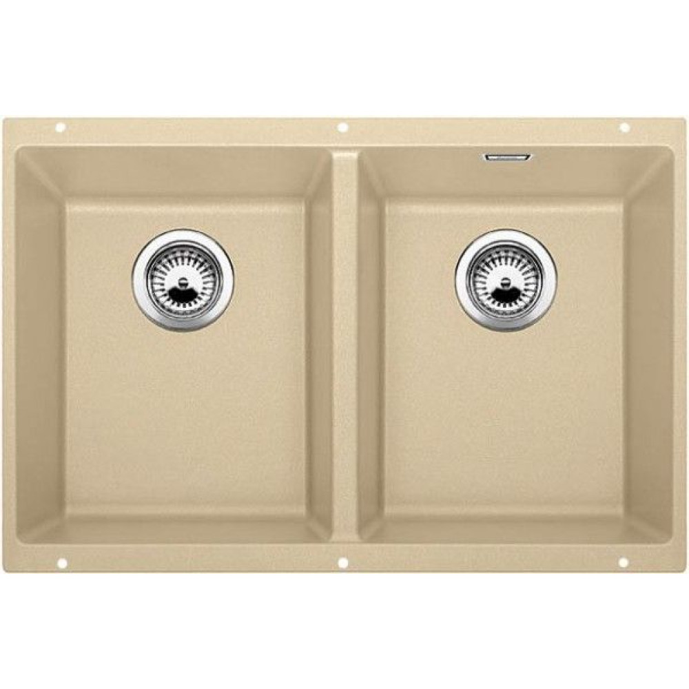 Кухонная мойка Blanco SUBLINE 350/350-U SILGRANIT отводная арматура InFino® шампань гранит 523580