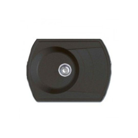 Мойка GRANFEST Rondo GF-R650L (650х500) Черный 308 с крылом 427554