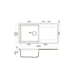Кухонная мойка OMOIKIRI Sakaime 100-SA (4993886)