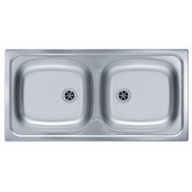 Кухонная мойка ALVEUS Basic 70 NAT-60 860X435 (в комплекте с сифоном)
