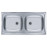Кухонная мойка ALVEUS Basic 70 NAT-60 860X435 (в комплекте с сифоном)