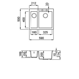 Кухонная мойка ELLECI Quadra 150 Undermount White K96