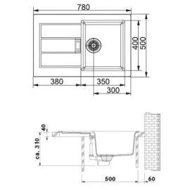 Кухонная мойка FRANKE SID 611-78 кофе (114.0443.348)
