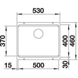 Мойка BLANCO 522228 BLANCO ETAGON 500-U темная скала