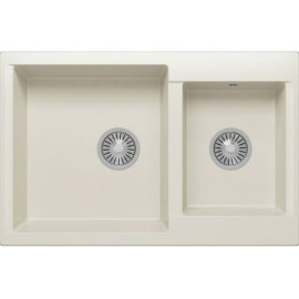 Кухонная мойка POLYGRAN BRIG-772 белый хлопок