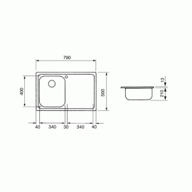 Кухонная мойка SMEG sp791dn