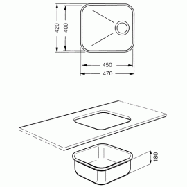 Кухонная мойка SMEG um45