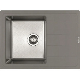Кухонная мойка FLORENTINA Комби 650 серый шелк (21.390.B0650.307)