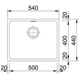 Мойка Franke KBG110-50подстолешницу,-автомат,сахара (125.0023.811)