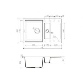 Кухонная мойка OMOIKIRI Sakaime 78-2-EV (4993200)