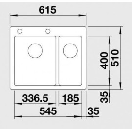 Кухонная мойка Blanco PLEON 6 Split SILGRANIT PuraDur бетон гранит 525308