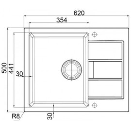 Кухонная мойка FRANKE SID 611-62/44 белый (114.0489.208)