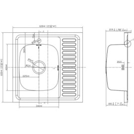 Кухонная мойка EMAR T6060LQ Electrolize
