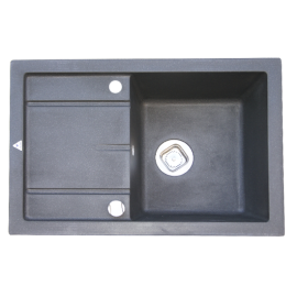 Кухонная мойка POLYGRAN tolero r-112 черный №911
