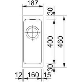 Кухонная мойка FRANKE kbg 110-16 белый с эксц.вентилем (125.0190.231)