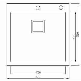 Кухонная мойка SEAMAN Eco Marino SMB-5151SQ.B