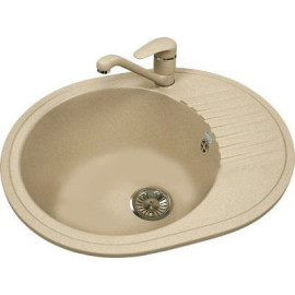 Кухонная мойка POLYGRAN tolero r-122 бежевый №101