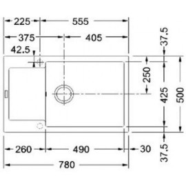 Мойка FRANKE 114.0369.151 FRANKE MRG 611D 3,5 серый, обрачив., вентиль-а