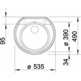 Мойка BLANCO 520604 BLANCO RONDOVAL 45 SILGRANIT жемчужный