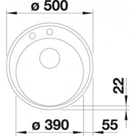 Мойка BLANCO 521396 BLANCO RIONA 45 антрацит