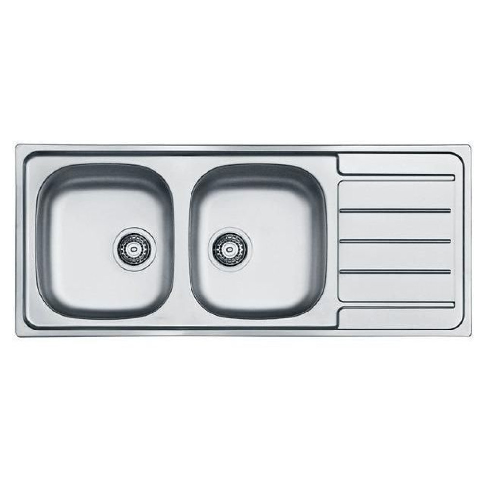 Кухонная мойка ALVEUS Line 100 NAT-90 1087978 (в комплекте с сифоном 1130555)