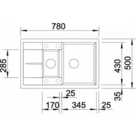 Мойка BLANCO metra 6 s compact шампань 513938