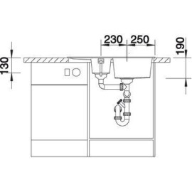 Кухонная мойка BLANCO metra 6s compact (515044)