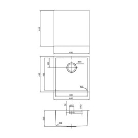 Кухонная мойка IDDIS Edifice EDI44B0i77 бронза