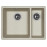 Кухонная мойка FLORENTINA Вега 335/160 грей (22.325.D0510.305)