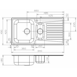 Кухонная мойка REGINOX centurio 15 lux okg box
