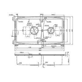 Кухонная мойка OULIN OL-S8203