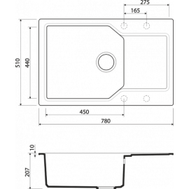 Мойка OMOIKIRI Yonaka 78-LB-BE Artgranit/ваниль 4993335