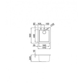 Мойка OMOIKIRI bosen 41-bl tetogranit/черный 4993141