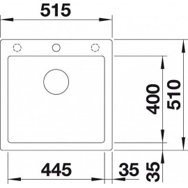Кухонная мойка Blanco PLEON 5 SILGRANIT бетон гранит 525304