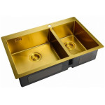 Кухонная мойка ZORG ZL R 780-2-510-L BRONZE