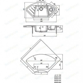 Мойка FLORENTINA ВЕСТА Шампань FS 20.285.E1005.202
