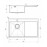 Кухонная мойка ALVEUS Quarto 30 BRS-90 1124384 (в комплекте с сифоном 1130551)