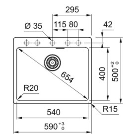 Кухонная мойка FRANKE MRG 610-54 FTL белый (114.0661.698)