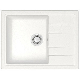 Кухонная мойка ZETT lab 150/Q1 белый лед T150Q001