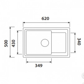 Кухонная мойка KAISER KGMK-6250-SB