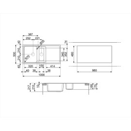 Кухонная мойка SMEG LZ102B