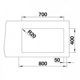 Кухонная мойка BLANCO ETAGON 700-U темная скала (арт.525168)