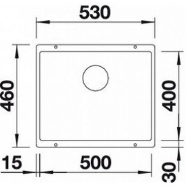 Кухонная мойка Blanco SUBLINE 500-U SILGRANIT кофе с отв.арм. InFino (арт.523441)