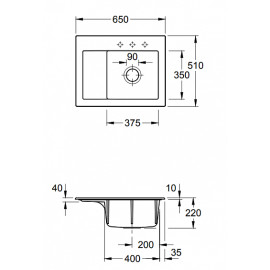 Кухонная мойка Villeroy&Boch Subway 45 Compact 331301i5 Sand