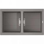 Кухонная мойка OMOIKIRI Banzen 86-2-GR Artceramic/leningrad grey (4993318)