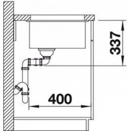 Кухонная мойка Blanco SUBLINE 350/350-U SILGRANIT кофе с отв.арм. InFino (арт.523583)