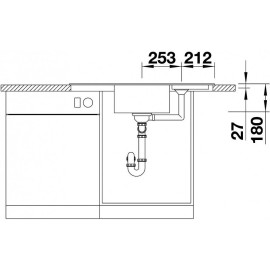 Кухонная мойка BLANCO zia 9e черный (526031)